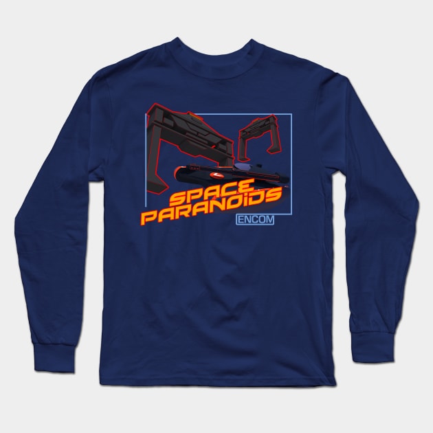 Encom Space Paranoids Long Sleeve T-Shirt by Meta Cortex